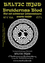 Druidernas Blod-Met Schwarze Johannisbeere-Baltic Mjød- 0,7 l